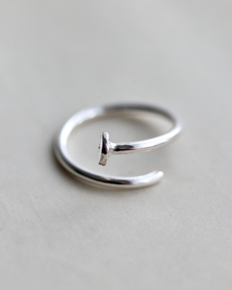 Personalised Silver Nail Ring image 8