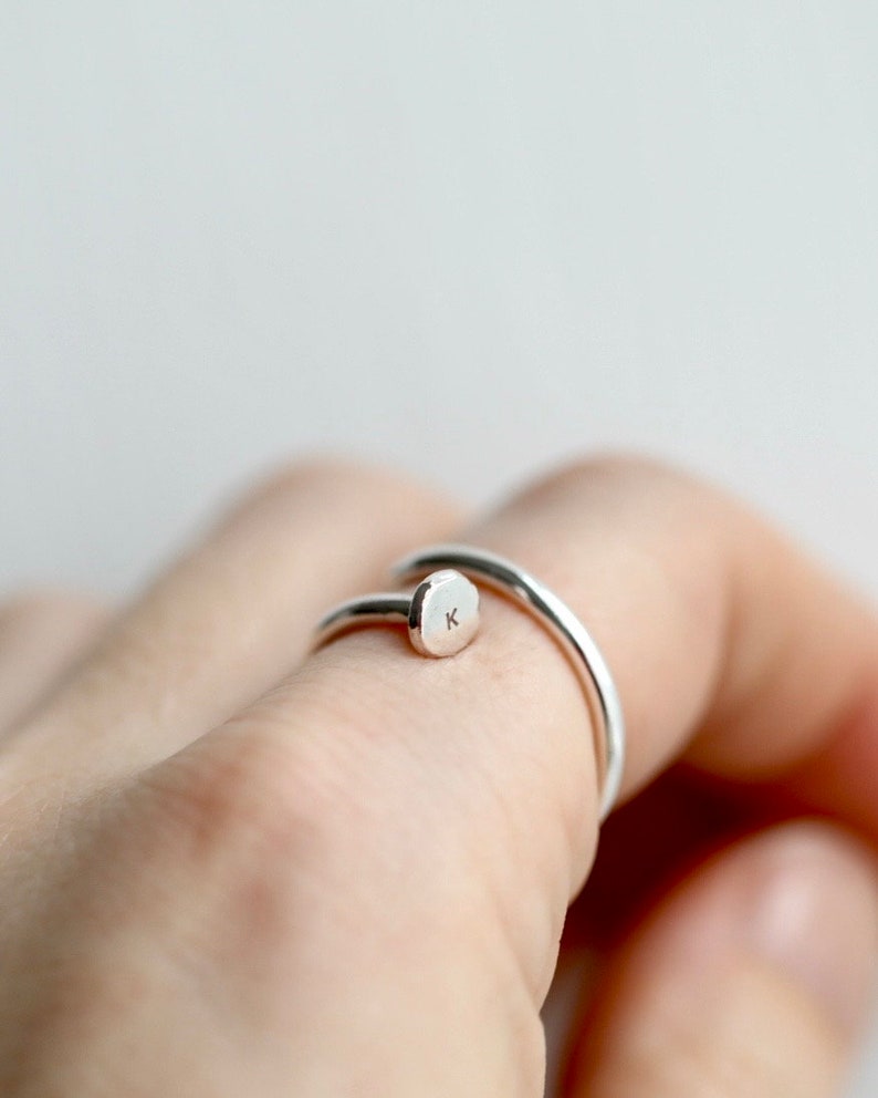 Personalised Silver Nail Ring image 3