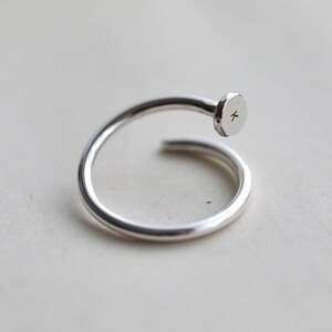 Personalised Silver Nail Ring image 6