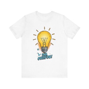Inspiration Light Bulb Tee - Creative Graphic T-Shirt, Gift for Artists, Motivational Gift, Casual Wear, Unisex Shirt