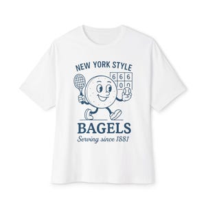 US Open Tennis Bagel Shirt - New York Style Bagels seit 1881 - Lustiges Tennis Geschenk für Spieler - Vintage Tennis Tee