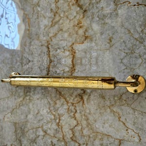 Brass Towel Rack, Engraved Brass Towel Bar for Bathroom, Cooper Towel Bar, Engraved Handmade Bathroom Towel Rod, bathroom towel rack.