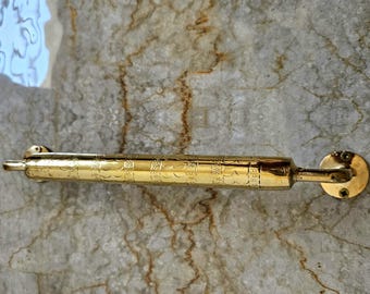 Brass Towel Rack, Engraved Brass Towel Bar for Bathroom, Cooper Towel Bar, Engraved Handmade Bathroom Towel Rod, bathroom towel rack.