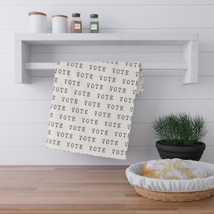 VOTE Tea Towels, Practical Kitchen Decor Gift, Support Political and Civic Engagement, Kitchen Goods