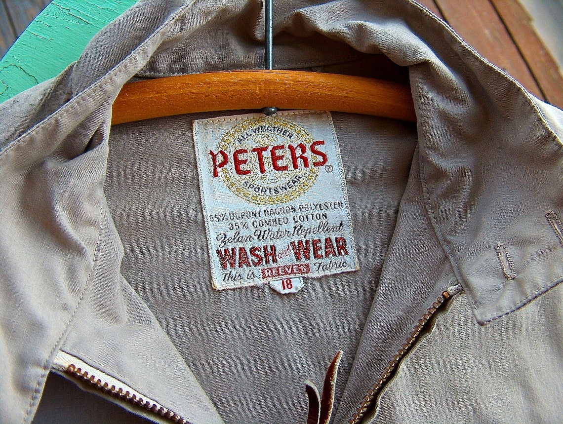 Midcentury Vintage Peters Sportswear Jacket boys size 18 | Etsy