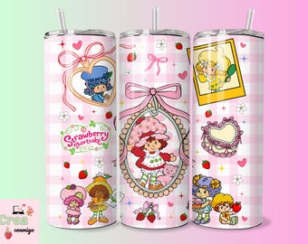 Strawberry Shorcake images tumblers 20 oz