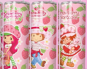 Strawberry Shorcake images tumblers 20 oz