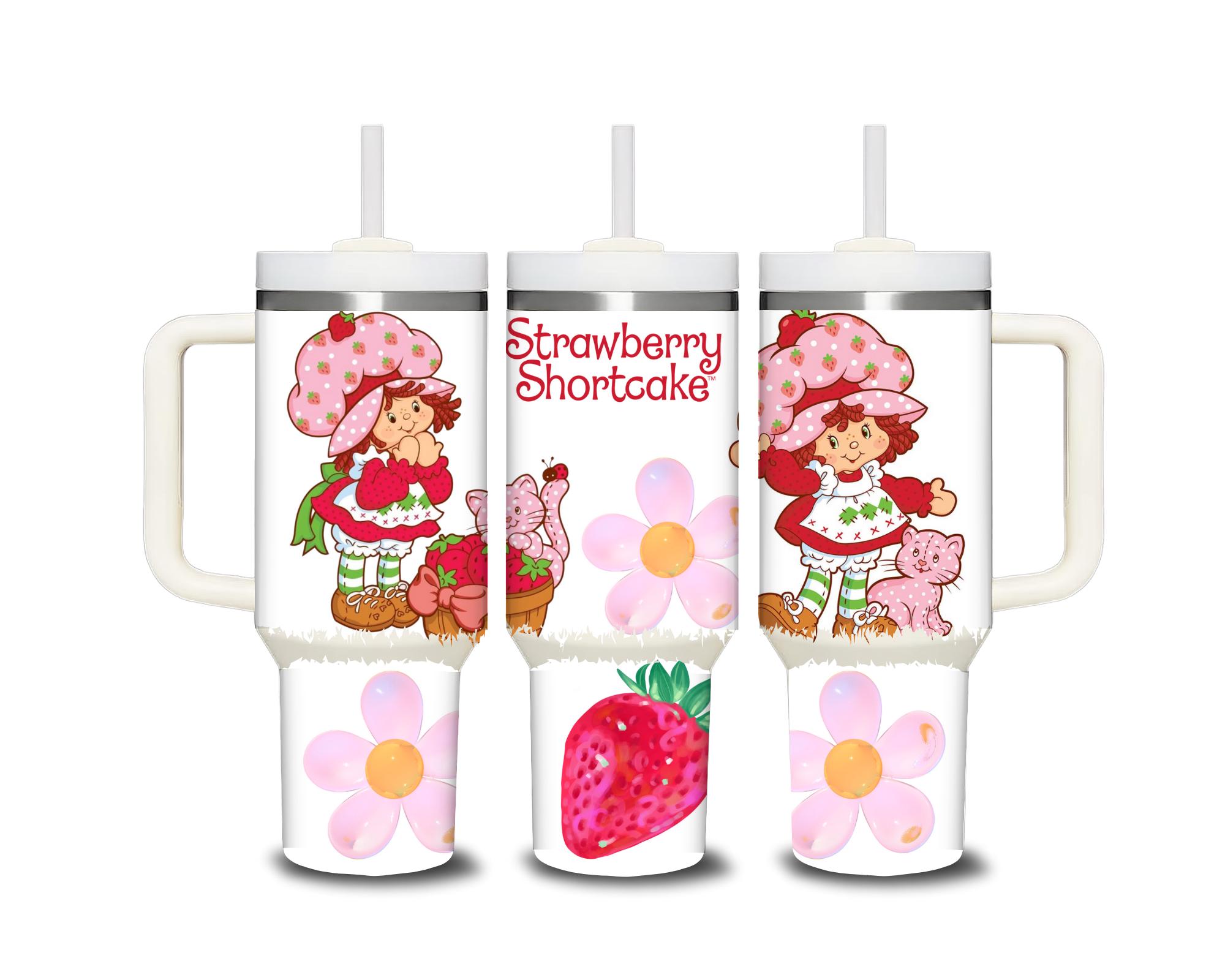 Strawberry Shorcake images tumblers 40 oz