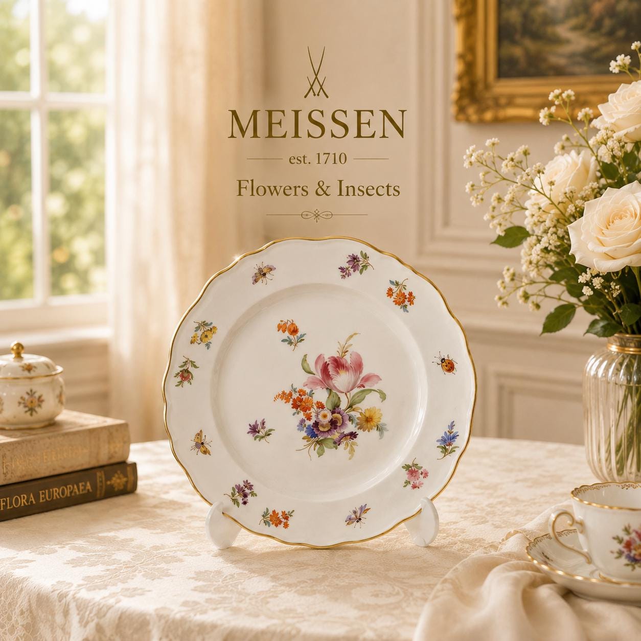 Meissen Flowers and Insects - Etsy