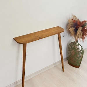 Table d'entrée, console de couloir, table de canapé, bois de pin massif fait main