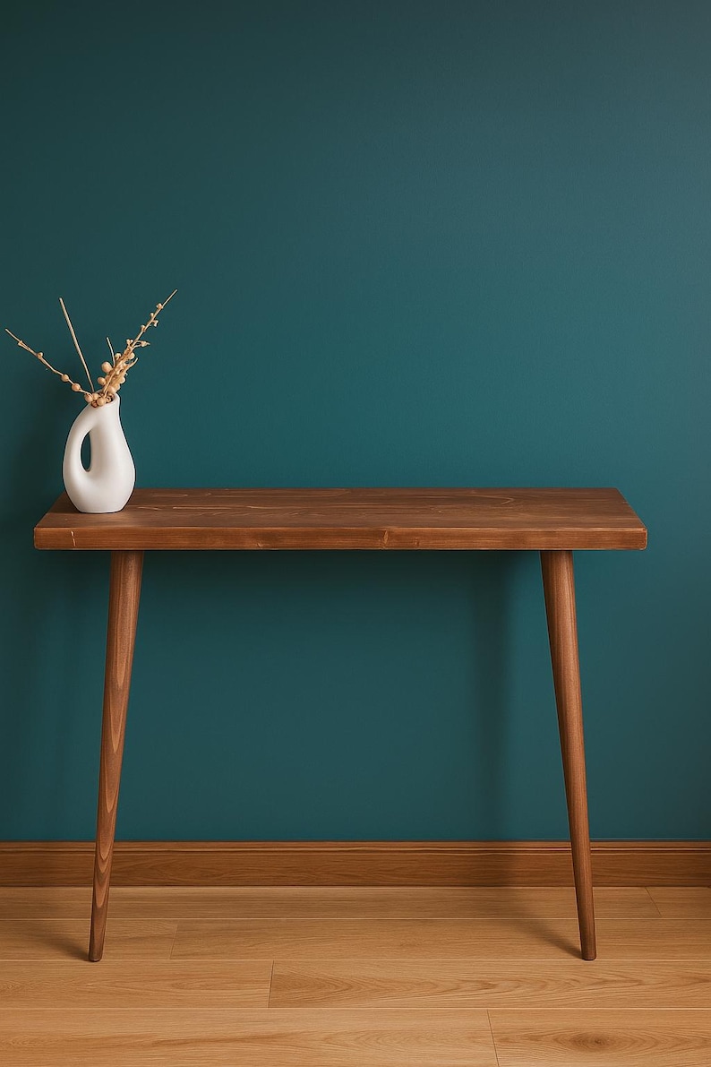 Handmade Solid Pine Wood Console Table: Hollway Dresser or Behind the Sofa Console image 2