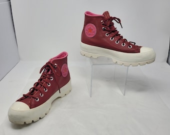 Y2K Converse Grunge Streetwear leren sneakers met hoge zool, 6,5 maat GORE-TEX
