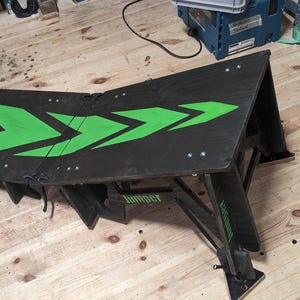 Construction plans ramp kicker jumper small MTB BMX height 37 cm - 44 cm 3 levels adjustable DIY Blueprints Ramp