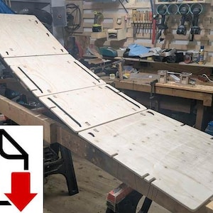 Construction plans ramp kicker jumper large MTB BMX height 60 cm - 80 cm 4 levels adjustable DIY Blueprints Ramp pdf