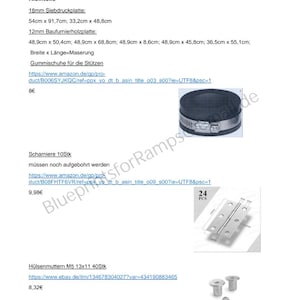 Plans de construction de rampe pour kicker/hopper (taille moyenne) VTT/BMX, hauteur 43 cm - 62 cm, 4 marches réglables, plans à faire soi-même (PDF) image 7