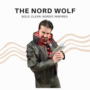 Cyberpunk Samurai Real Leather Jacket – LED Collar Cosplay Coat Inspired by 2077 Game | Custom Size Available | The Nord Wolf