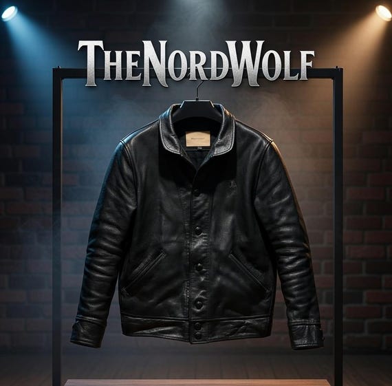 Vintage Style Black Sheep Leather Jacket – Genuine Elegant Comfortable Fit