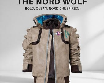 Cyberpunk 2077 Real Leather Samurai Bomber Jacket – Cosplay Coat