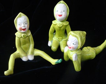 Set of 3 Cali Crown Elves