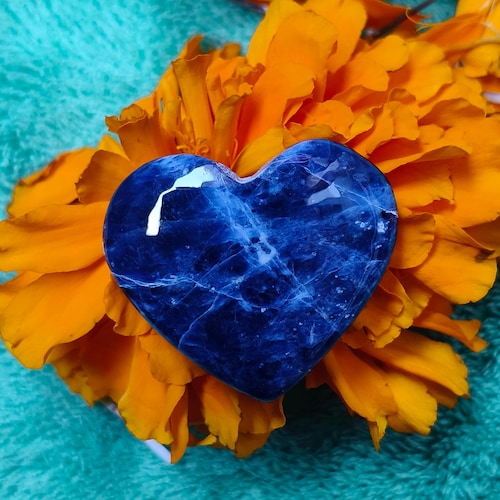 ラピスラズリ ハート 宝石: 23x20x6mm ジュエリー用ルースストーン