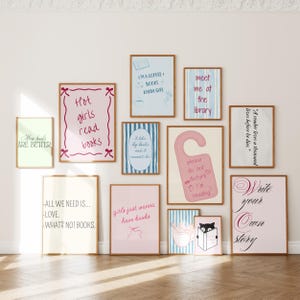 Book Lover Wall Art Prints – Cozy Library Gallery (Digital Download) image 6