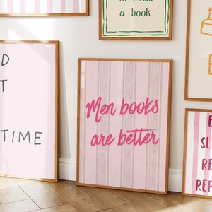 Book Lover Wall Art Prints – Cozy Library Gallery (Digital Download) image 9