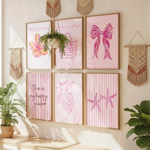 200 Pink Coquette Aesthetic Prints – Vintage Y2K Feminine Wall Collage Set | Soft Dreamy Digital Art for Bedroom, Dorm & Girly Decor image 9
