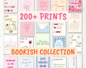 Book Lover Wall Art Set – 200+ Cozy Reading Prints (Digital Download)