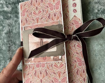 Mini Nature Folio Handmade Travel Journal Scrapbook