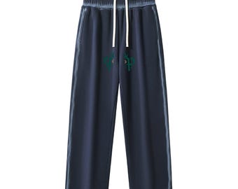 Pantalones deportivos de polar con bordes desteñidos