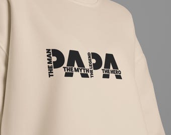 Pappa mannen myten legenden SVG PNG, fars dag present till pappa Svg, rolig Svg, pappa Png, klippfil för Cricut sublimering digital design