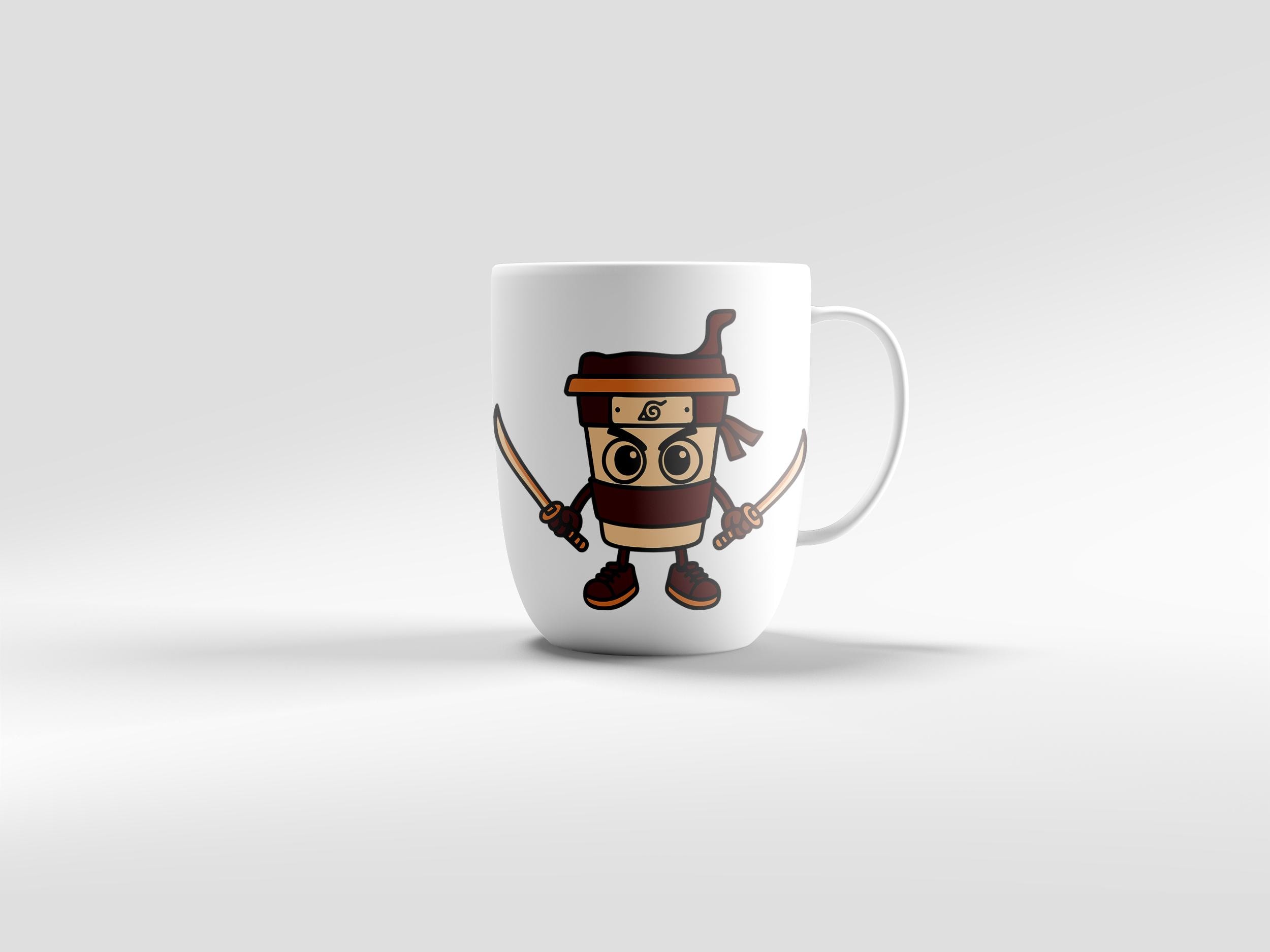 カプチーノアサシーノ忍者コーヒーカップ SVG PNG PDF | イタリアの