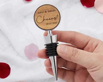 Personlig vinpropp för förlovning, flaskpropp med eget namn, graverad flaskpropp, jubileumspresent till honom, vinälskarens minnesgåva
