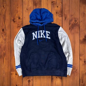 Sweat à capuche zippé en coton bio avec logo brodé Vintage