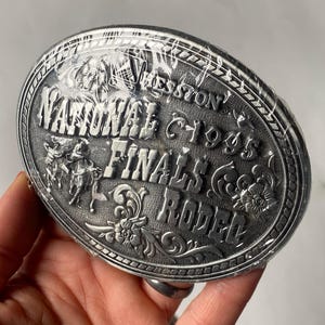 Brand New Collectible Belt Buckle, Rodeo Buckles, NFR 1995 Buckle, Western Cowboy Style Buckles, Collectible Accessories, Americana Style