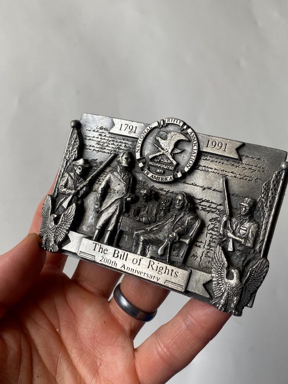Vintage pewter belt buckle Fantastic Vintage Bergamot Pewter Belt Buckle.  main image 4