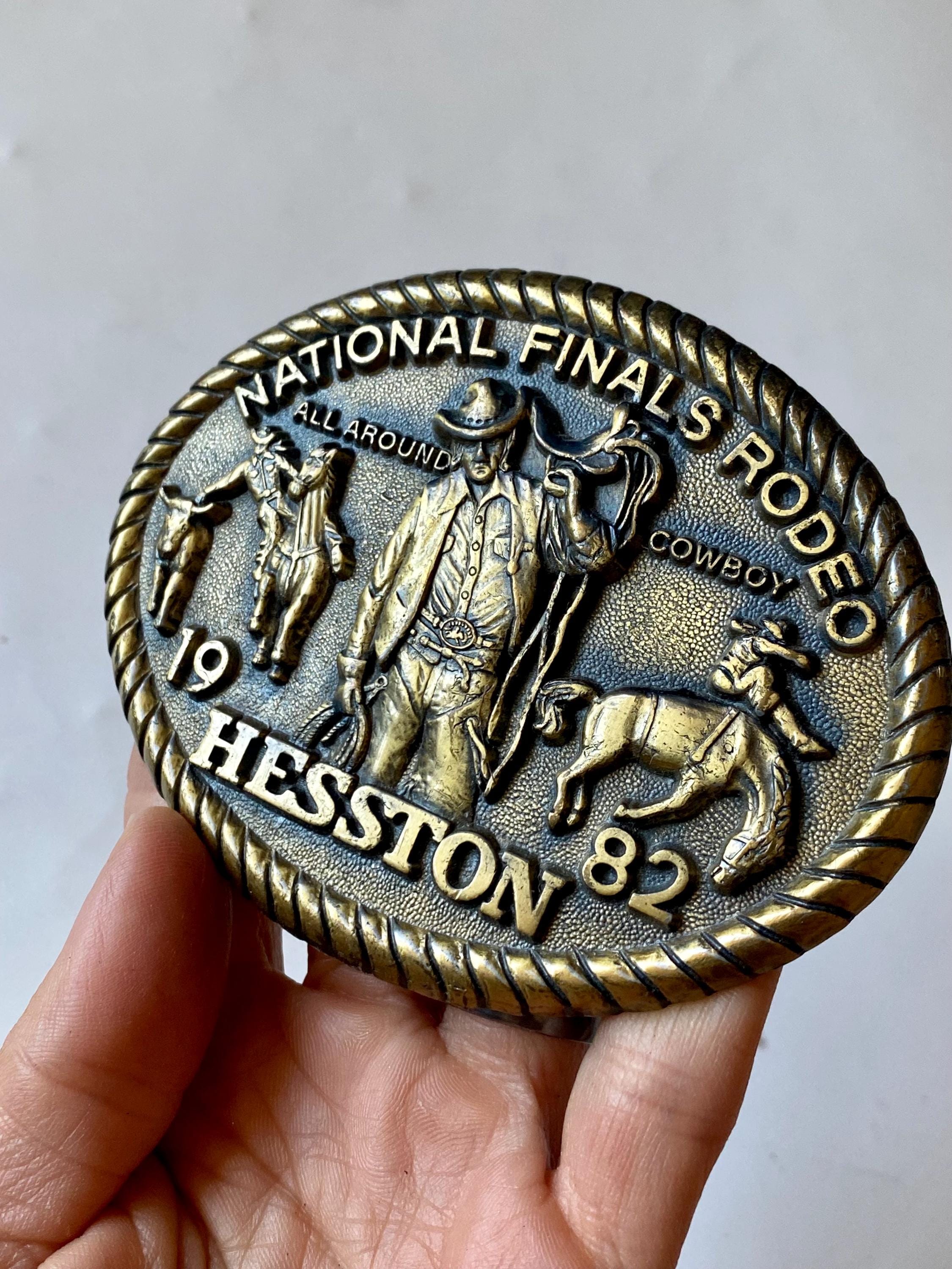 BOUCLE DE CEINTURE ADULTE HESSTON 1987 FINALES NATIONALES