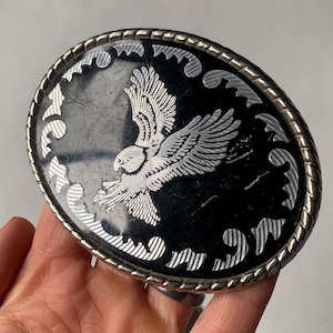 Vintage Collectible Belt Buckles, Western Americana Style Buckle, Bald Eagle Buckle, American Patriotic Belt Buckle, Collectible Accessories