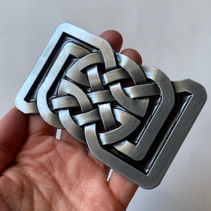 Vintage Collectible Belt Buckle, Celtic Knot Belt Buckle, Folk Style Belt Buckle, Irish Scottish Themed Buckles, Collectible Accessories
