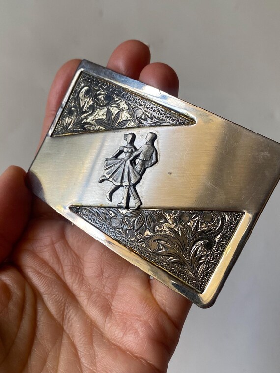 Vintage Country Dancing Couple Belt Buckle: Western  display picture 1