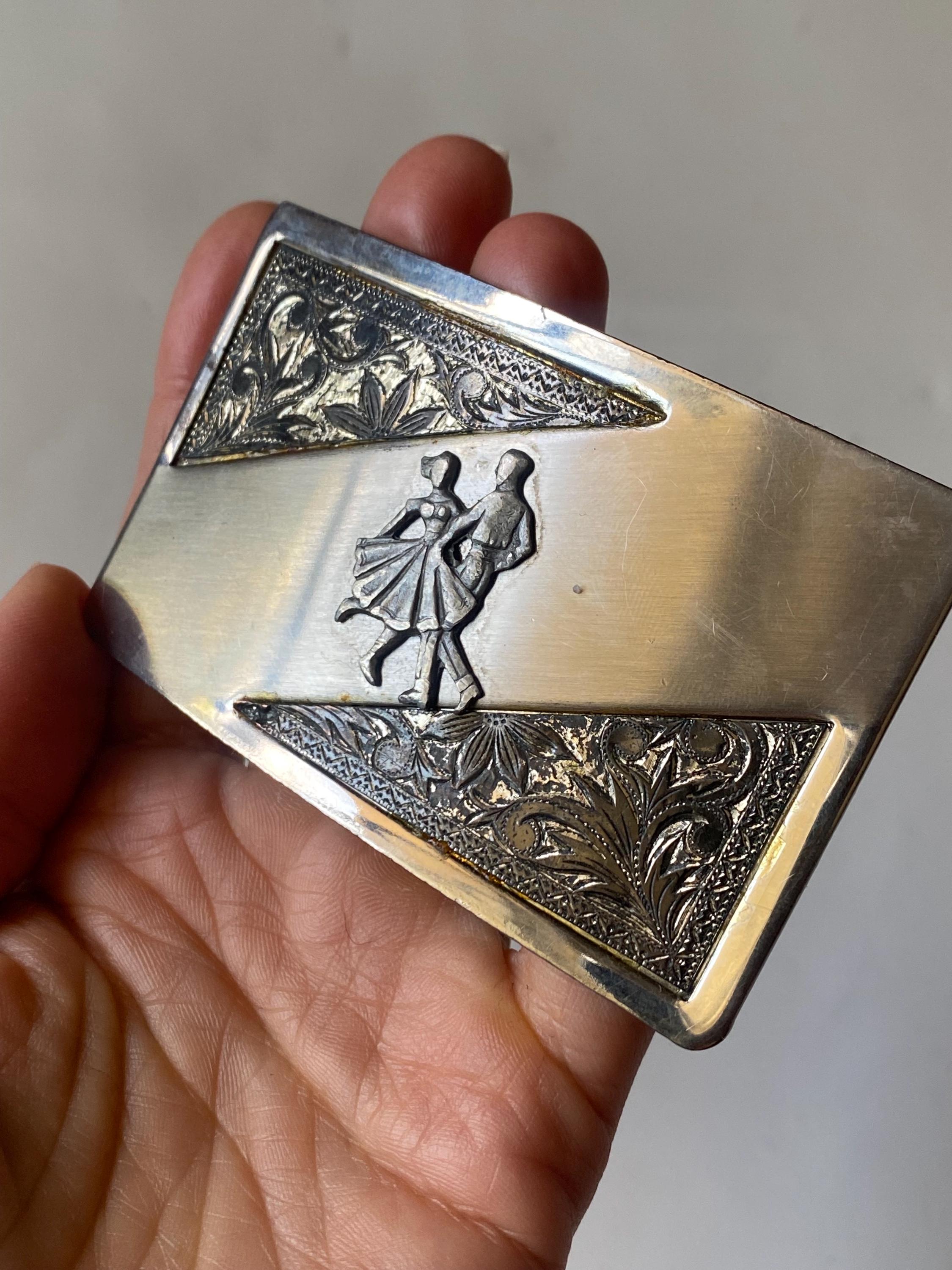 Vintage Country Dancing Couple Belt Buckle: Western  display picture 3