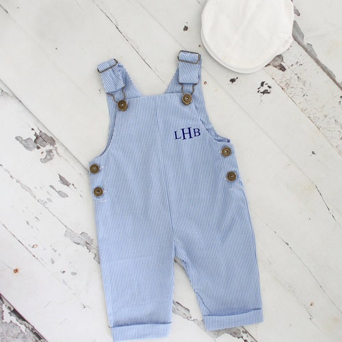 Easter Baby Boy Overalls Romper With Monogram or Name. Etsy