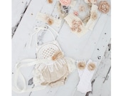 Summer Tan Boho Lace Romper Sash Ruffle Leg Warmers Headband Newborn Baby Girl Coming Home Outfit 1st Birthday Mommy Me Birthday Romper