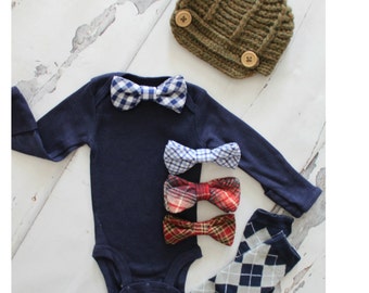 Thanksgiving preppy Baby Outfit, Newborn Baby Boy Coming Home Outfit Set, 1st Birthday Outfit. Bow Tie Bodysuit, Leg Warmers, Hat Summer