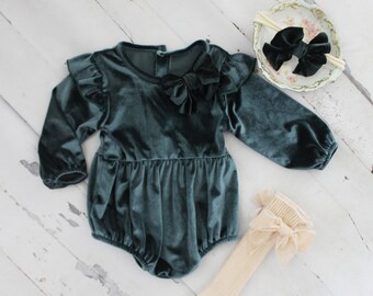 velvet baby girl outfit