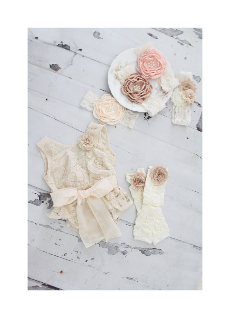 Ivory Cream Lace Romper. Baby Girl Lovely Boho Chic Lace Etsy
