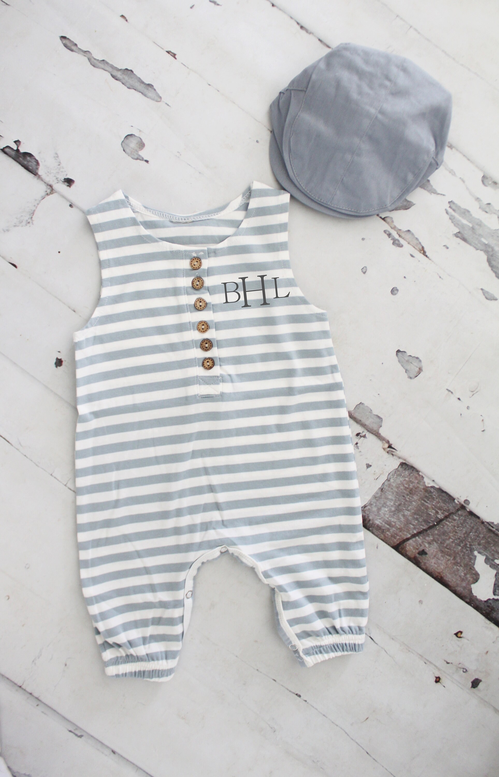 Easter Baby Boy Jumpsuit Romper With Vinyl Monogram or Name. Etsy