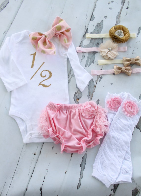 half birthday outfit for baby girl