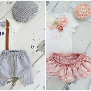 boy girl twin 1st birthday outfits