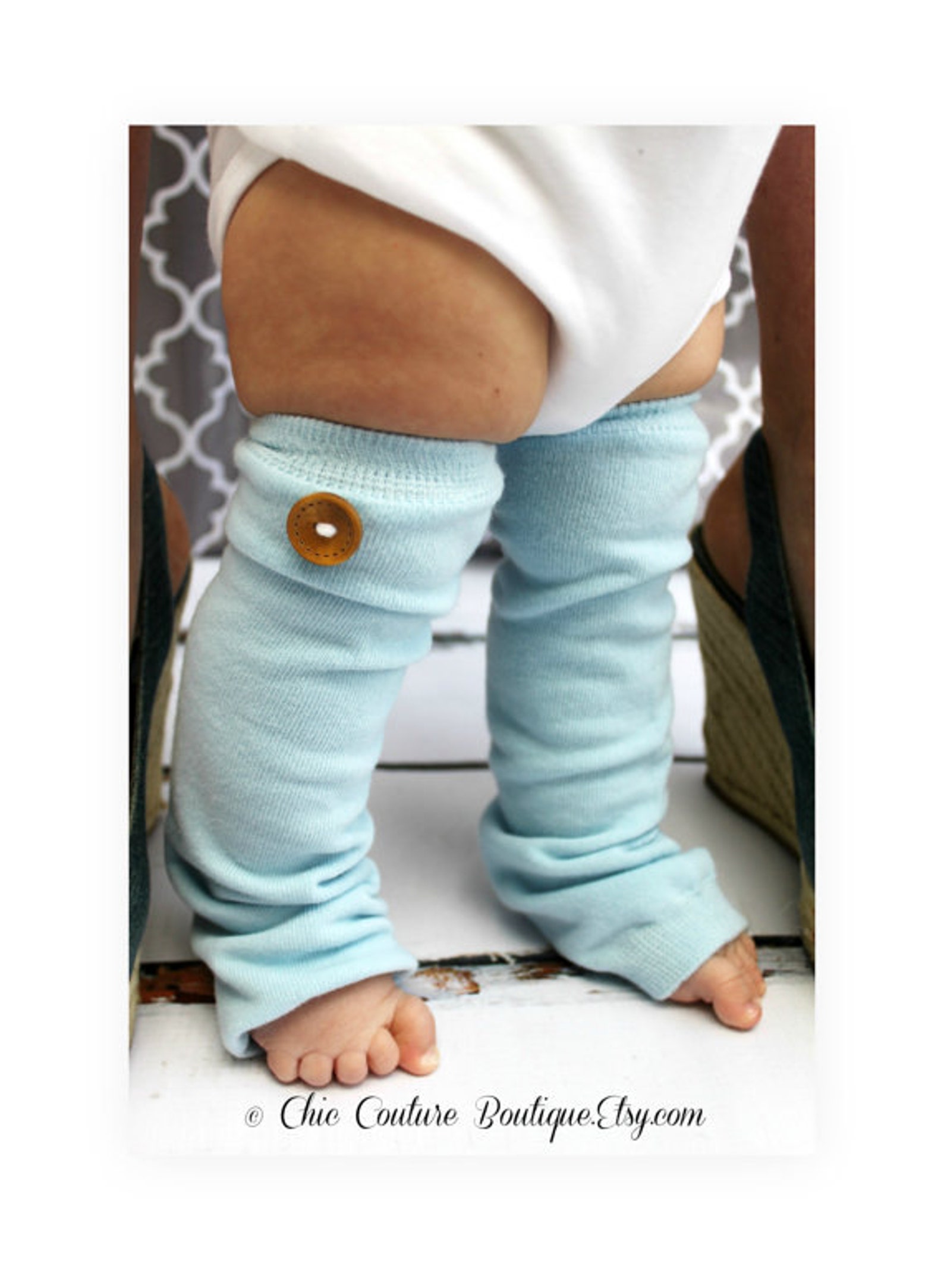New Baby Boy Button Leg Warmers Chic Couture Boutique Etsy